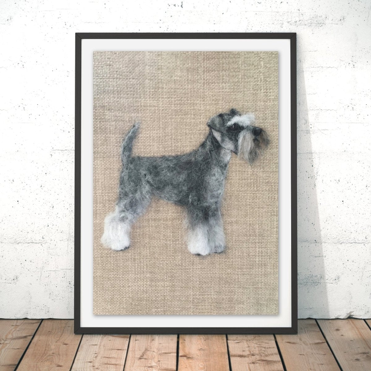 Schnauzer best sale canvas art