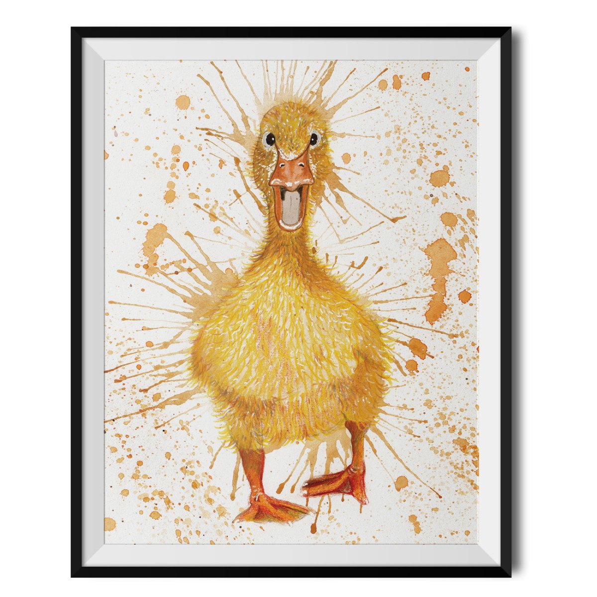 Unique Art Gifts | Splatter Duck Art Print | Wraptious